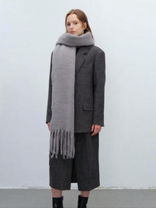 Boho Style Crochet <b>Shawl</b> Soft <b>Warm</b> Tassel <b>Wrap</b> Perfect for Autumn Winter Layering - Product Image 3