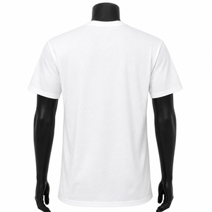 Camiseta Blanca de Manga Corta para Hombre con Estampado Facial Negro, Estilo Urbano, Corte Regular, Cuello Redondo, Jersey de Algodón, Camiseta con Gráficos - Product Image 2