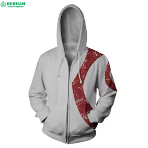 OEM Custom Screen Printed Zipper Hoodies <b>Black</b> <b>Fleece</b>/French Terry Quick Dry Breathable Unisex Heavyweight Casual Winter - Product Image 4