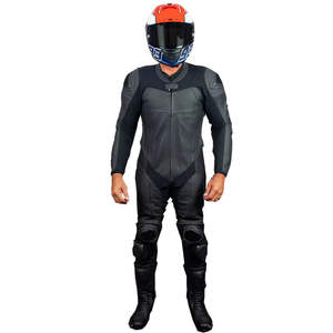 Combinaison en cuir pour moto pour hommes 2026, équipement de protection pour la course à moto, design de protection coupe-vent et imperméable - Product Image 4
