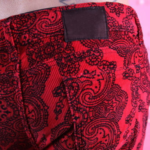 Service OEM, concevez vos propres pantalons évasés à devant plat imprimés pour hommes, prix bas, toile de haute qualité, anti-froissement, poids lourd - Product Image 3