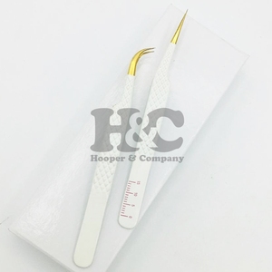 แหนบปลายแหลมทำจากขนมิงค์90องศาแบบยั่งยืนสำหรับต่อขนตาอุปกรณ์ต่อขนตากล่องบรรจุการ์ดโลโก้สินค้ามาใหม่ - Product Image 3