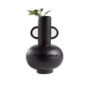 Vase à fleurs en métal nickelé de belle qualité à la main Pot de fleur de créateur taille personnalisée décoratif porte-fleurs fantaisie - Product Image 5