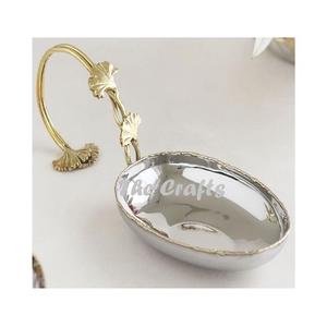 Juego de dos cuencos decorativos de aluminio y plata para servir chocolates de la mejor calidad a buen precio - Product Image 4