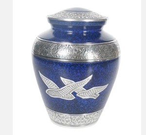 Urnas de cremación para adultos de alta calidad, cenizas humanas, estilo europeo, Metal de madera, latón, mármol, hierro, acero, suministros funerarios coloridos - Product Image 6