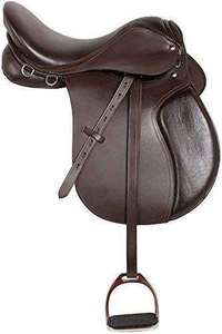 Selle de cheval anglaise faite à la main en cuir de première qualité confortable Durable forte couture en bois laiton de haute qualité pour les cavaliers - Product Image 5