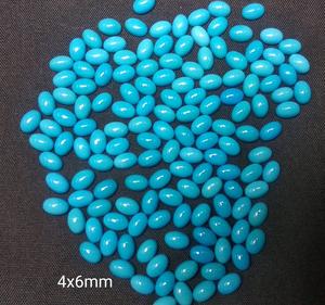 Piedras preciosas de cabujón preciosas sueltas de turquesa suave genuina disponibles en Moq bajo Gran textura y acabado Gemas y piedras auténticas - Product Image 2