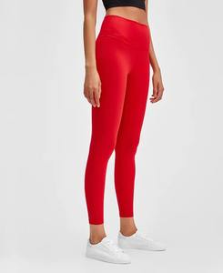 Leggings deportivos Fitness de patrón sólido para mujer con pantalones de yoga de entrenamiento de bolsillo - Product Image 2