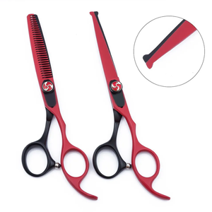 Salon de coiffure de mode ciseaux amincissants cisailles dents plates régulières ciseaux de coiffeur ciseaux de coiffeur plats - Product Image 3