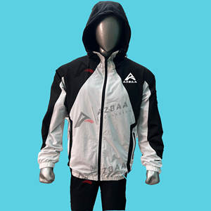 Wholesale New Season Custom Lightweight sports <b>jacket</b> Custom Logo Zip Slim Fit Striped Nylon stretch <b>Casual</b> Track <b>Jacket</b> <b>for</b> <b>Men</b> - Product Image 4