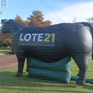 Modèle de vache géante gonflable LED de 3 m, modèle de taureau <span class=keywords><strong>Angus</strong></span> personnalisé gonflable avec base pour la décoration d'événements agricoles/promotion commerciale - Product Image 3
