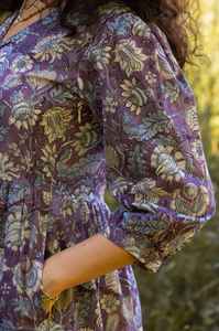 Nouvelle robe bohème Floria main bloc imprimé coton robe florale éthique à la main été décontracté Occasion porter - Product Image 4