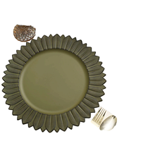 Assiettes de luxe pour fêtes de mariage et décoration de table à la maison avec des matériaux de qualité supérieure