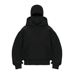 Streetwear Style Men's All-over Printed Heavyweight algodón mezclado French Terry Vintage Men Hoodie - Product Image 6