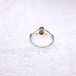 Anillo clásico de Plata de Ley 925 para mujer, piedra solar de forma ovalada para boda, fiesta, aniversario y regalos de cumpleaños, joyería fina - Product Image 4