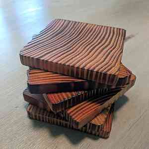 Premium Noyer Sesham Bois Broderie Dessous De Verre À La Main De Haute Qualité Exportation De L'Inde - Product Image 2