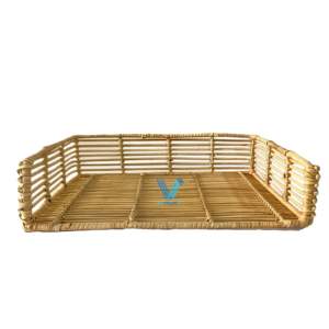 Offre Spéciale alimentaire plateaux à manger décor bambou rotin plateau cuisine affichage décor à la maison Accent - Product Image 5