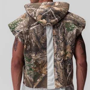 Débardeur de gym à capuche sans manches pour homme-Tissu confortable et à séchage rapide pour les entraînements intenses et les sports - Product Image 6