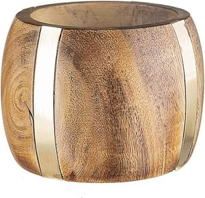 Vente en gros de ronds de serviette en bois avec des détails uniques sculptés à la main pour une table sophistiquée et une décoration intérieure - Product Image 3