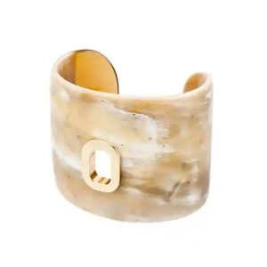 Brazalete de Cuerno de Búfalo Natural para Mujeres y Niñas, Hecho a Mano, Estilo Vintage, Aspecto Antiguo, Brazalete de Cuerno Ético - Product Image 3