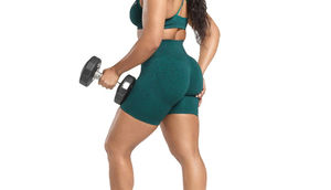 Premium quality Women Fitness Shorts Hot Sale Anti Wrinkle Cheap Rate light <b>weight</b> fitness shorts for women with latest designs - Product Image 6