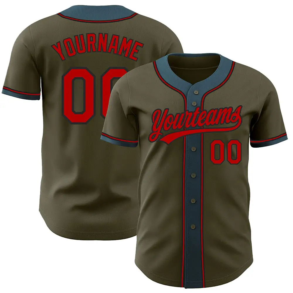 Maglia personalizzata abbottonata ricamo maglia da Baseball top produttore per uniforme da Baseball Vintage da uomo