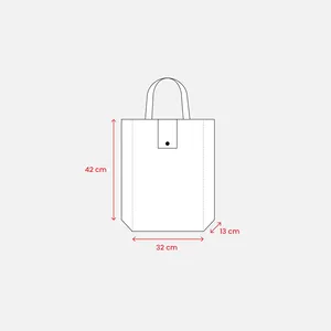 Borse Shopper Pieghevoli Personalizzabili TNT con Soffietto, Borse Promozionali Personalizzate - Product Image 6