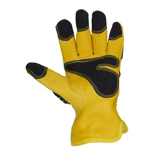 <b>Anti</b> Vibration Safety Work <b>Gloves</b> <b>Cut</b> Proof Best Quality Leather Heavy Duty Mechanic <b>Gloves</b> <b>Anti</b> Impact Shockproof Working <b>Glove</b> - Product Image 3