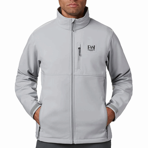 Veste coupe-vent High Street Softshell imperméable et respirante pour hommes, col en O, logo personnalisé, patchs personnalisables, doublure polaire - Product Image 2