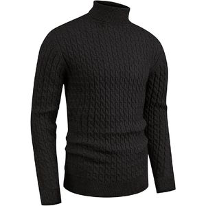 Suéteres de invierno personalizados para hombre, ajustados, antiarrugas, cuello redondo, colores lisos, suéter de poliéster - Product Image 5