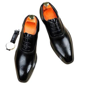 Chaussures habillées de cérémonie pour hommes, luxueuses et élégantes, fabriquées à la main - authentiques chaussures de bureau formelles - Product Image 5