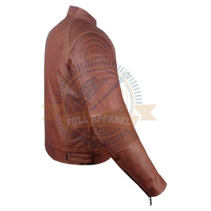 Chaqueta de invierno de Cuero 100% hecha a medida para hombre superventas impermeable a prueba de viento para carreras en línea motocicleta Auto Racing Wear - Product Image 5