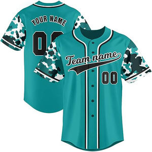 Maillot de softball brodé, design personnalisé, style boutonné, maillot de baseball en mesh vierge pour homme - Product Image 6