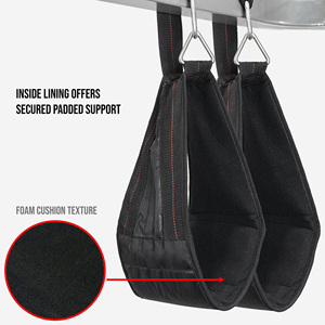 Correas Acolchadas Cómodas para Ejercicios de Gimnasia, Fortalecimiento de Músculos Abdominales, Entrenamiento de Dominadas y Colgadas - Product Image 2