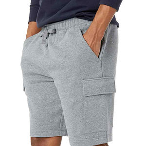 New Arrival Men's Casual <b>Fleece</b> <b>Shorts</b> Soft Fabric Custom Joggers Sublimated Pattern Pocket Decoration Cotton Workout Sporting - Product Image 3