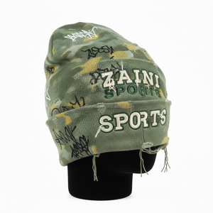 Bonnet en tricot pour femmes GSM acrylique coton mélangé tissu extensible brodé logo personnalisé style vieilli jacquard Bonnet - Product Image 4