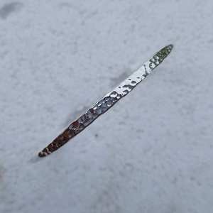 Sterling Silver Plated Boho Hammered Textured Vintage Bahamian Bangle Stackable <b>Adjustable</b> <b>Bracelet</b> Women Fashion Jewelry - Product Image 4