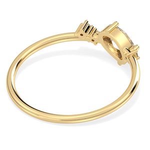 REYES Bagues Moissanite en argent sterling 925 uniques à la mode pour femmes, bijoux de mariage personnalisés, bagues de fiançailles pour cadeaux - Product Image 4