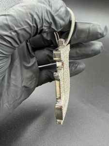 Colgante de Letra JD Personalizado de Moissanita Estilo Hip Hop, Plata 925 con Diamante de Corte Baguette, Joyería Fina, Colgantes y Dijes - Product Image 3