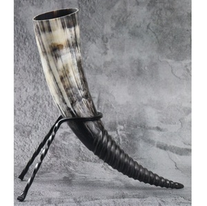 Cuerno de Buey con Temática Vikinga, Hecho a Mano, Pulido, Ecológico, Apto para Alimentos, Animal y Ángel, Navidad - Product Image 3