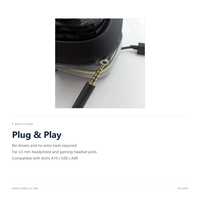 Kabel Audio Pengganti untuk Headset Logitech Astro A10 A30 A40 3.5 mm 4 Pole dengan Plug Berlapis Emas