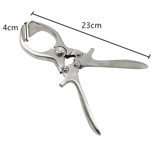 Alicates de castración de sangre de ganado Abrazadera de castración testicular de caballo Abrazaderas de escroto de animales de granja Veterinaria de acero inoxidable Veterinaria - Product Image 3