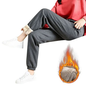 Haute qualité adulte hommes pull pantalons de survêtement décontracté Premium toile porter couleur unie taille haute conception - Product Image 4