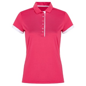 Polo pour femme en coton respirant, personnalisable avec logo, motif uni, infroissable, décontracté, vente en gros OEM - Product Image 1