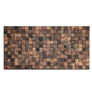 UNIART-Escultura de píxel 3D bohemio hecha a mano para colgar en la pared, pintura al óleo de madera, Mosaico, Decoración de interiores, proyecto de arte hotelero - Product Image 1