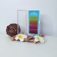 Extensions de cils ELFA EF3 Full Volume avec plateaux d'entraînement, kit d'extensions de cils Mega Volume, fibres HY LON, naturelles et douces