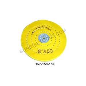 Los pulidores de muselina amarilla preparan la superficie metálica alisando y eliminando el deslustre y la opacidad de las joyas de metal - Product Image 2