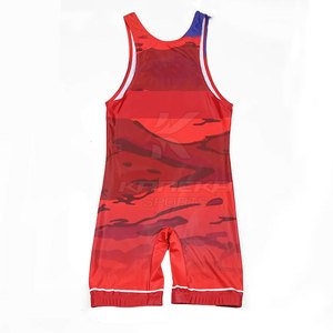 Combinaison de lutte ajustée en Spandex/Polyester, légère, respirante, séchage rapide, haute qualité, personnalisable en gros pour les arts martiaux - Product Image 2