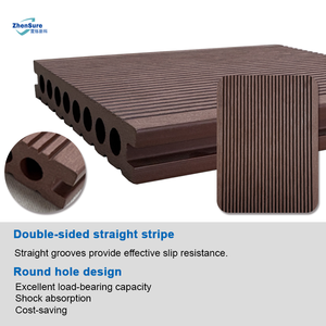 Plancher imperméable de qualité supérieure 100% - <span class=keywords><strong>Bois</strong></span> d'Ipé du Brésil - Revêtement de terrasse en composite plastique ignifuge - Revêtement de terrasse creux en composite - Carrelage extérieur en composite - Product Image 2