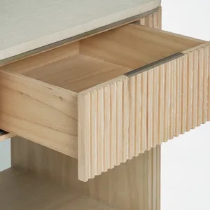 Comodino Interlude: Silhouette Moderna ed Elegante, Mobile Contenitore in Legno Artigianale per Interni Sofisticati della Camera da Letto - Product Image 4